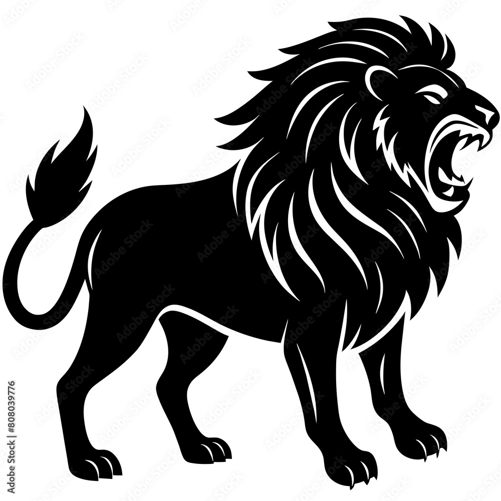 Angry lion vector illustration Angry lion vector illustration