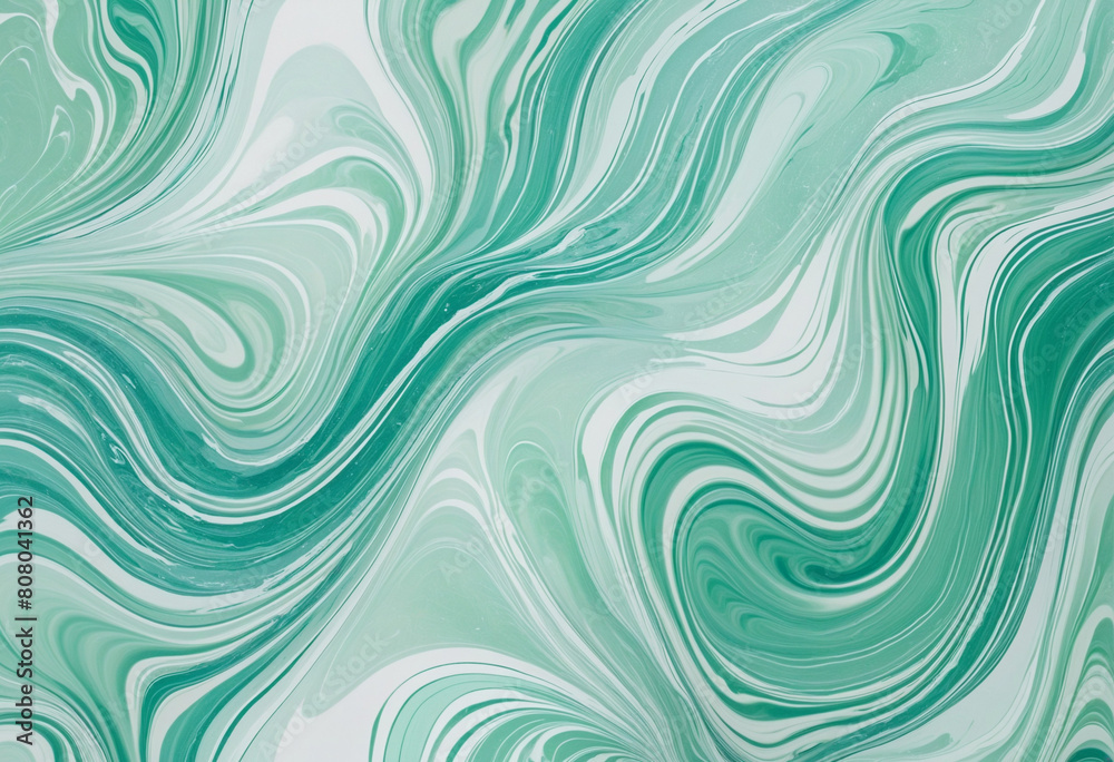 An AI-generated abstract background with flowing green and blue swirls reminiscent of watercolor and ink textures for design and decoration An AI-generated abstract background with flowing green and blue swirls reminiscent of watercolor and ink textures for design and decoration