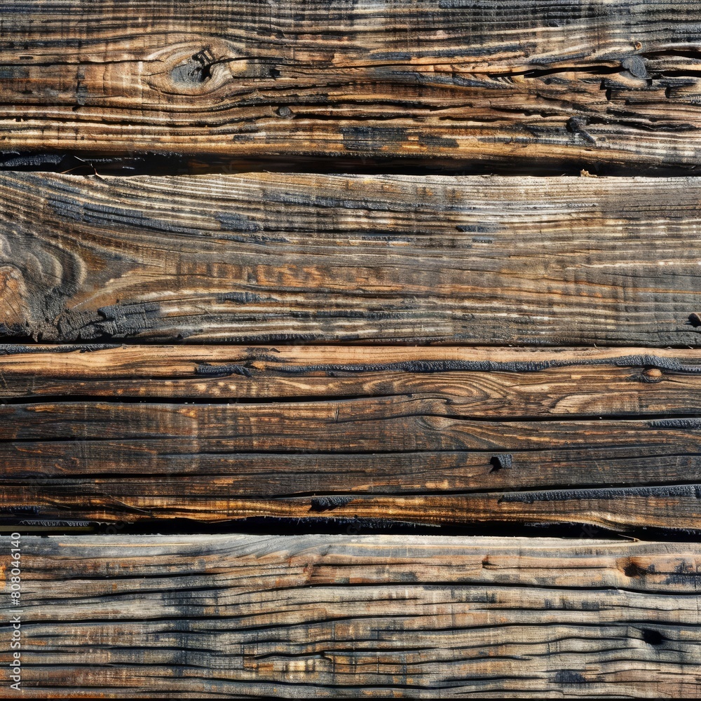 Richly Textured Charred Wooden Planks Showcasing Deep Black and Natural Brown Tones. Richly Textured Charred Wooden Planks Showcasing Deep Black and Natural Brown Tones.