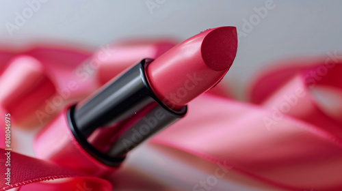 Lipstick on a Satin Ribbon Close Up