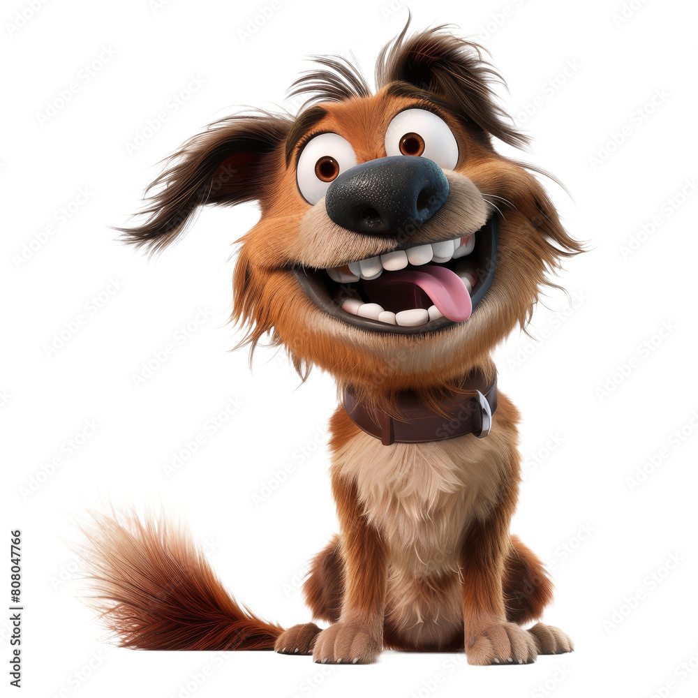 Cute and funny dog isolated on a transparent background. Cute and funny dog isolated on a transparent background.