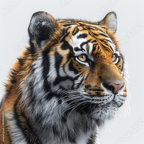 Tiger Head on Transparent Background