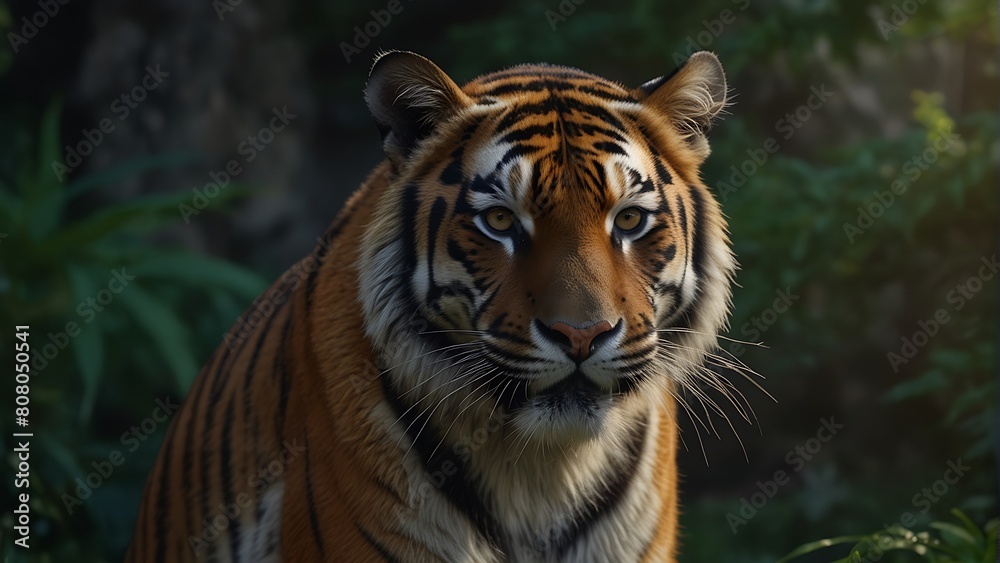 Fototapeta premium Majestic Guardians Protecting Tigers' Legacy