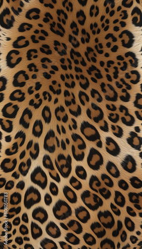  Wildlife inspired seamless leopard print texture created by AI technology 
