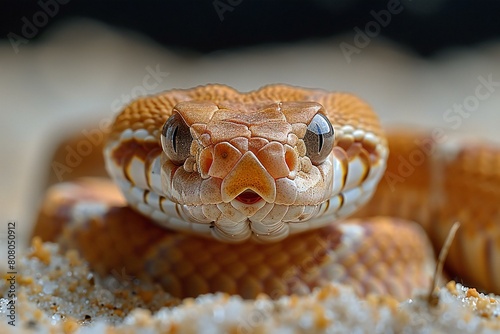 Close-up portrait of a Corn snake (Naja naja)
