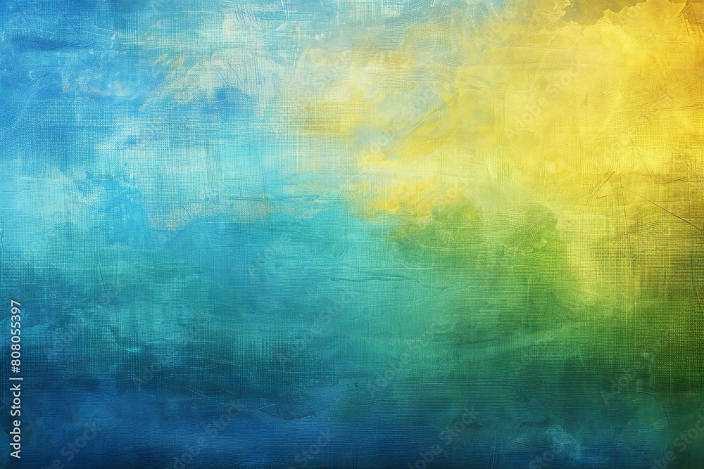Abstract grunge background with space for text or image, blue and yellow