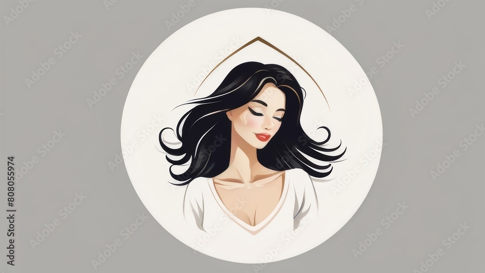 Dlady minimalist logo with a white background Dlady minimalist logo with a white background