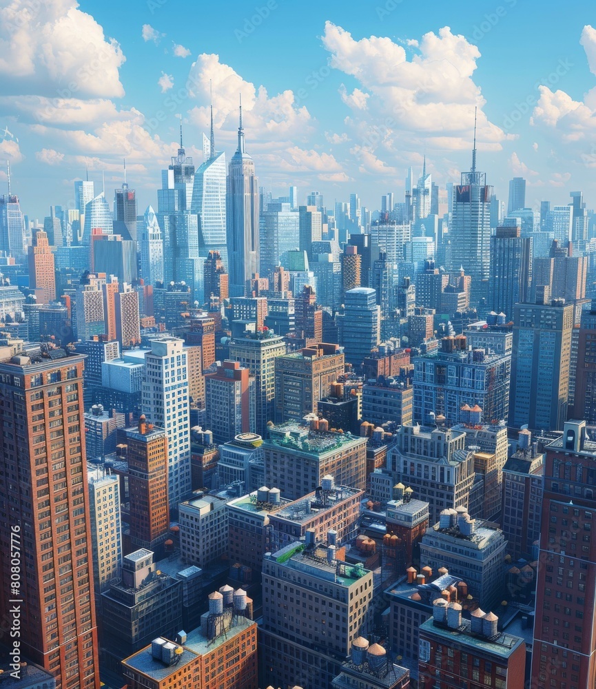 Obraz premium New York Cityscape with Empire State Building
