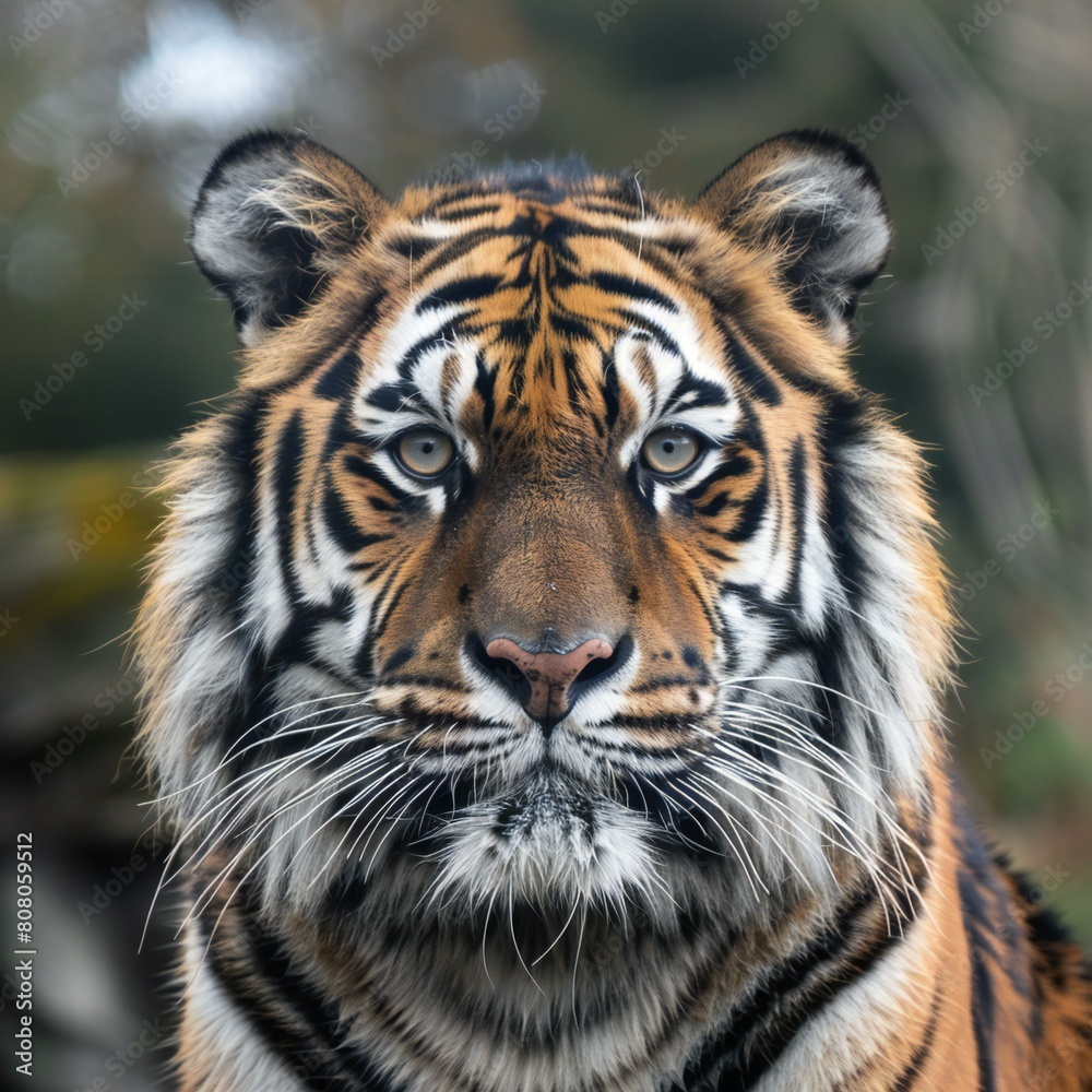 Portrait of Amur Tiger (Panthera tigris altaica)