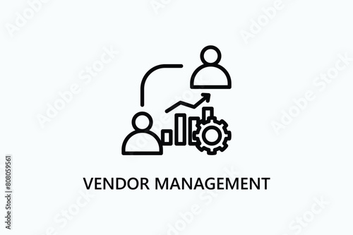Vendor Management Vector Icon Or Logo Illustration