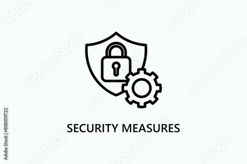 Security Measures Vector Icon Or Logo Illustration