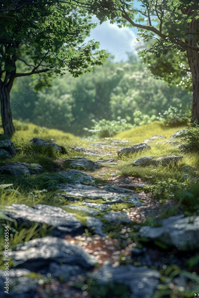 The Glimmering Path Through the Verdant Woods The Glimmering Path Through the Verdant Woods