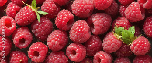 Collection or set of various fresh ripe raspberries isolated on white background photo