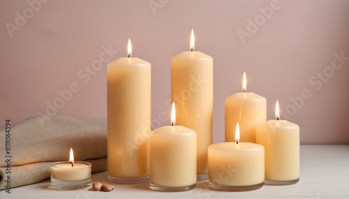 Aesthetic candle collection for a relaxing and fragrant atmosphere in your home