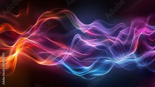 Wallpaper Mural D holographic wave design element for vibrant banners, wallpapers, and posters. Concept Holographic Waves, Vibrant Banners, Wallpapers, Posters Torontodigital.ca