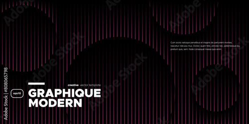 Wavy linear pattern with wavy shapes. Vector illustration.
