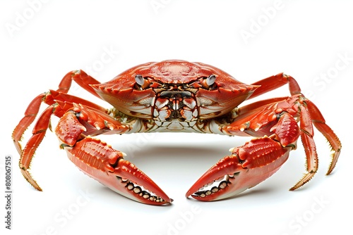 Red crab isolated on white background, Clipping path included for easy extraction