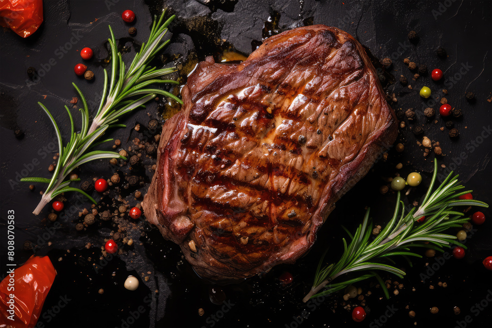 grill steak on background grill steak on background