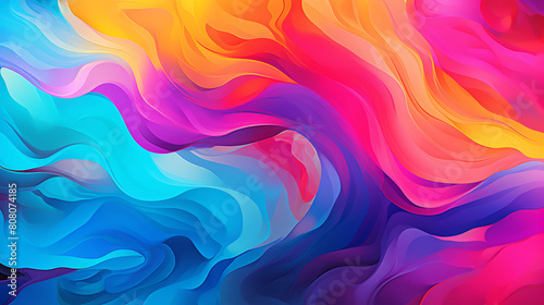 Design an abstract background with vibrant, pulsating colors.