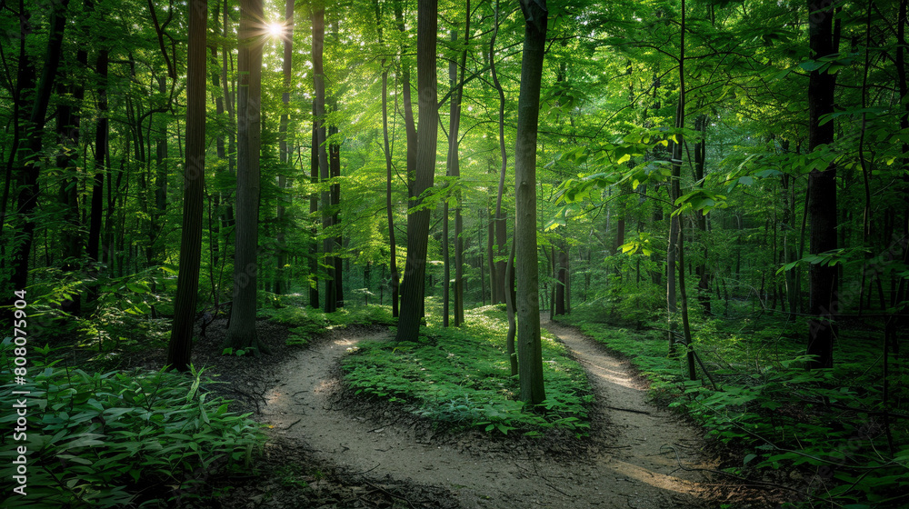 Tranquil Forest Retreat for Mindfulness Meditation and Relaxation