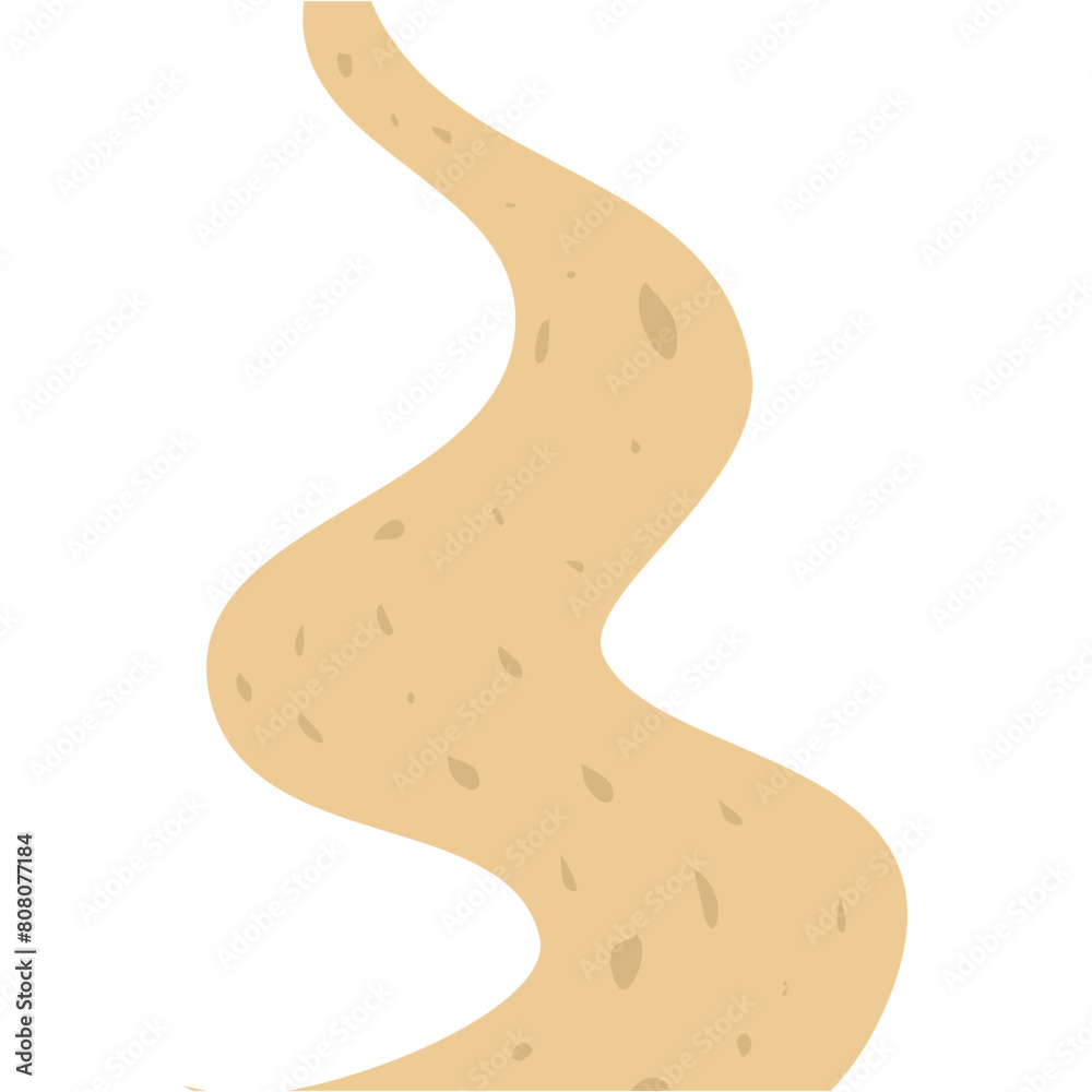 Winding Sand Road Illustration Winding Sand Road Illustration