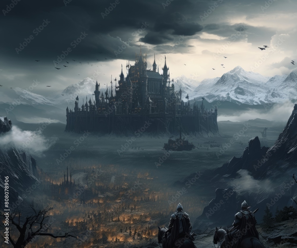 epic war medieval fantasy castle