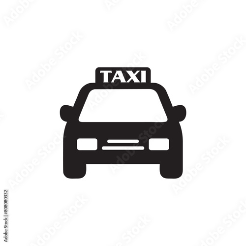 taxi icon   transportation icon vector