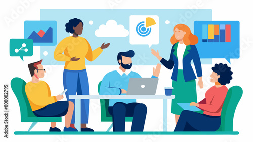 A companywide training on neurodiversity and creating an inclusive work environment for all employees.. Vector illustration