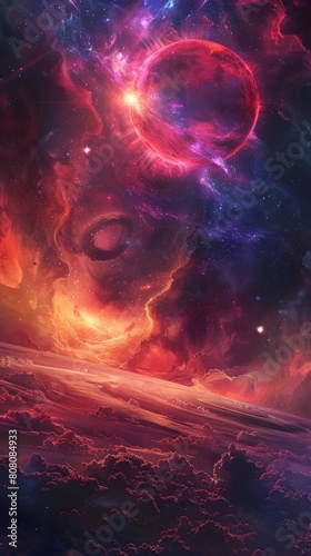 Wallpaper Mural Cosmic Vortex of Captivating Celestial Energies in Vibrant Interstellar Expanse Torontodigital.ca