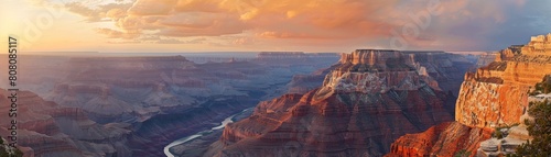 A beautiful sunset over the Grand Canyon