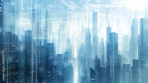 A futuristic city