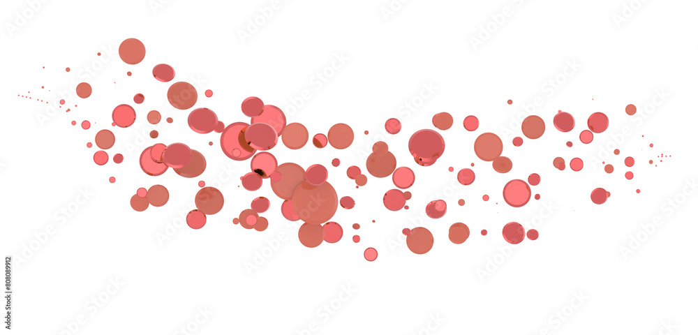 confetti png. red confetti falls from the sky. Glittering confetti on a transparent background. Holiday