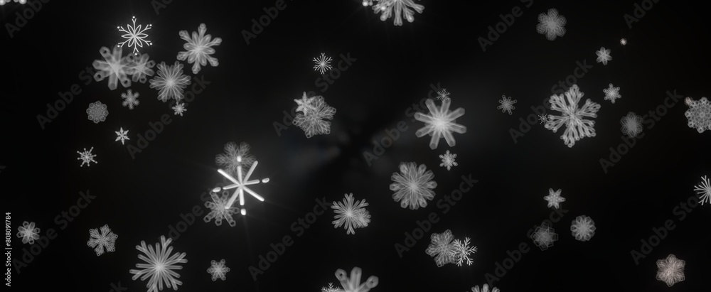 Snowflakes - golden openwork shiny snowflakes, star, 3D rendering. Snowflakes - golden openwork shiny snowflakes, star, 3D rendering.