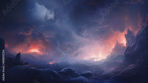Generate an abstract background with an otherworldly atmosphere.