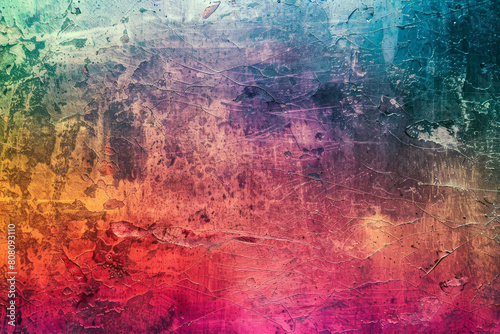 Wallpaper Mural colorful cracked paint wall with vintage aesthetic Torontodigital.ca