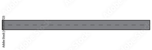  Road icon. Highway road icon.  Asphalt Road with  White Line. Winding road vector illustration.