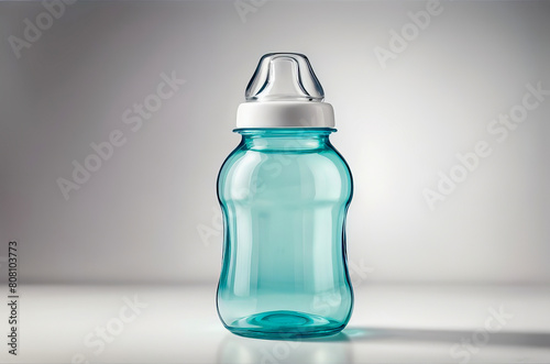 Empty baby bottle feeding