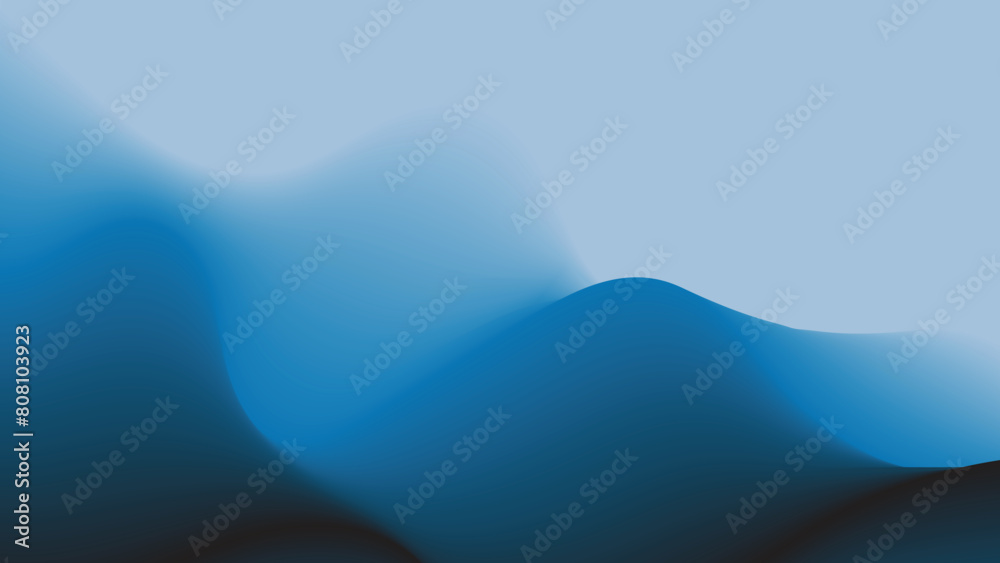 Blue wavy gradient background. blurred background. Background for web cover, presentation, banner, poster. Blue wavy gradient background. blurred background. Background for web cover, presentation, banner, poster.