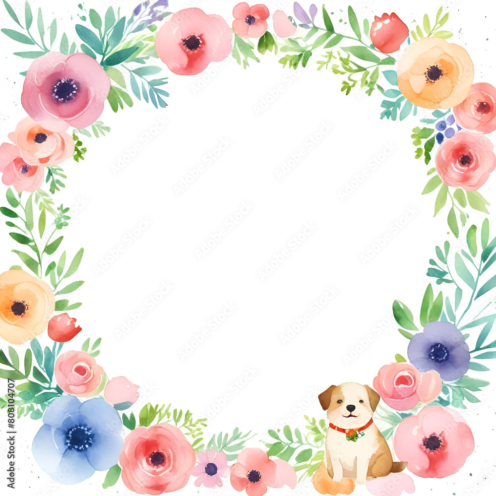 Fototapeta premium Default_Empty_background_available_for_invitations_with_pattern.Generative AI