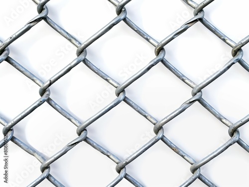 A close up of a chain link fence.