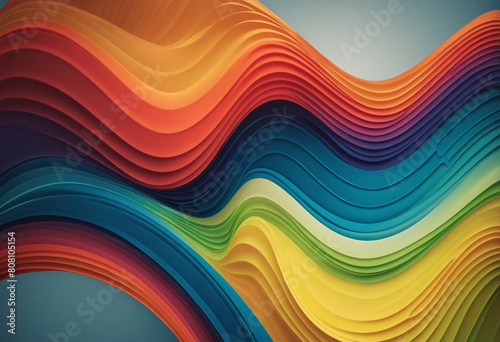 Vibrant Abstract Curve Design for Digital Backgrounds