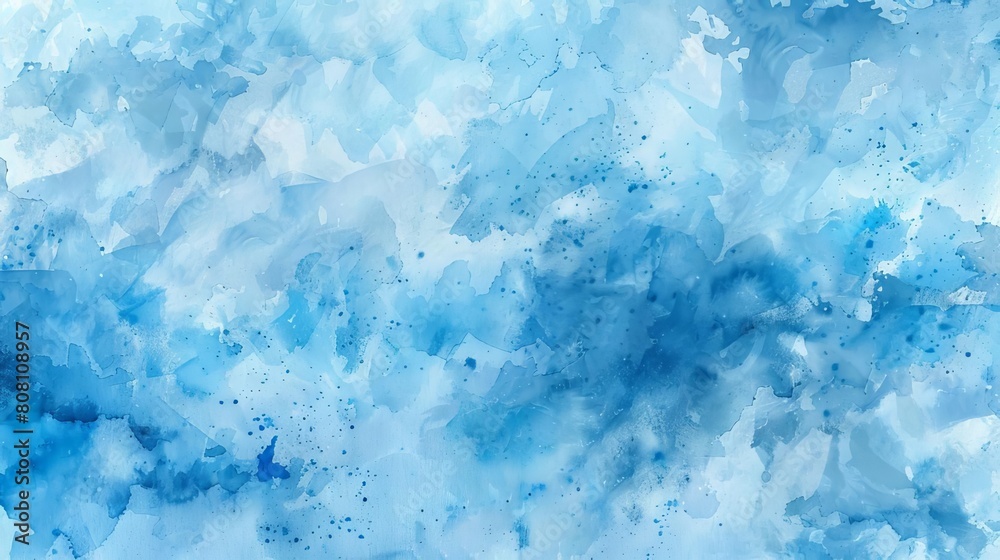 Obraz premium Soft watercolor blue texture, perfect for soothing or wellnessrelated backgrounds