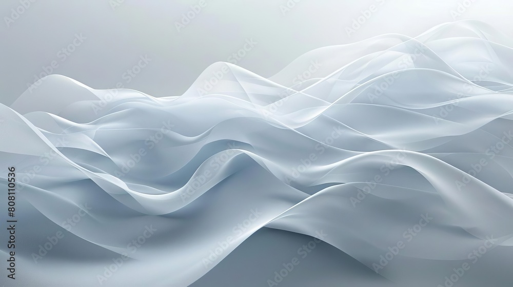 White wave design, suitable for minimalistic or modern technology themes White wave design, suitable for minimalistic or modern technology themes