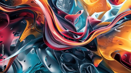 Capture a mesmerizing abstract landscape with swirling