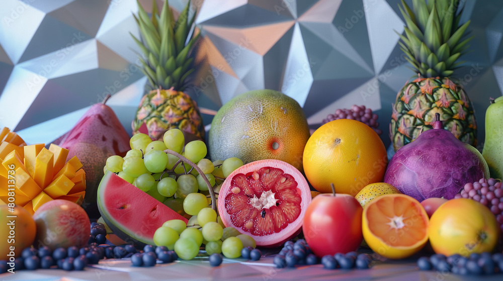 Vibrant Fruit Assortment Arrangement Vibrant Fruit Assortment Arrangement