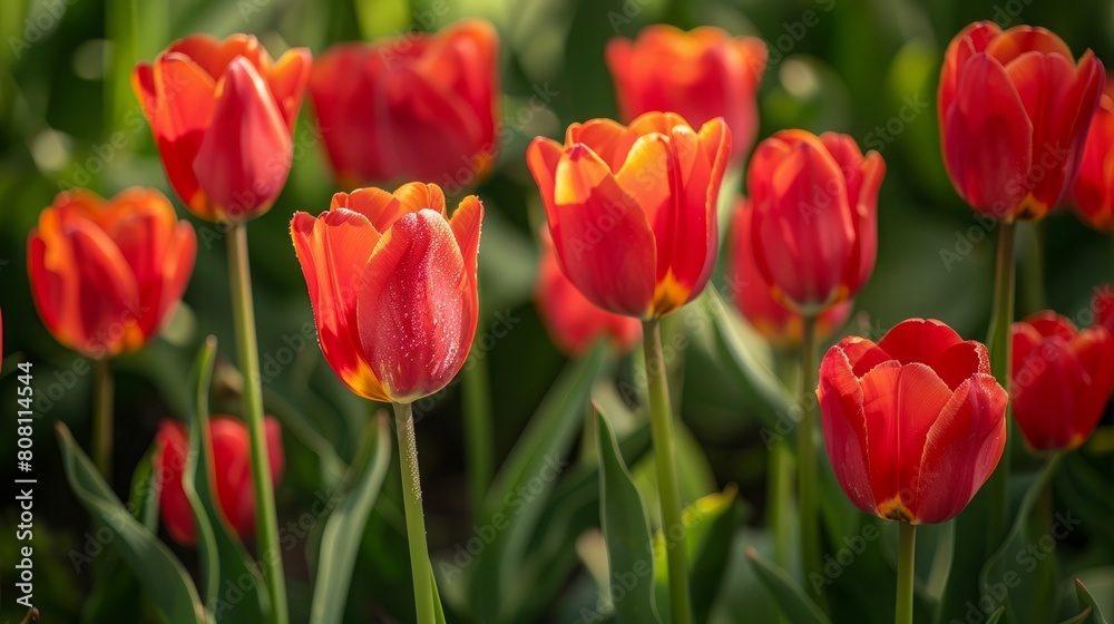 Vibrant Tulips in Bloom