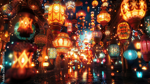 Vibrant Illumination: Colorful Lanterns for Cultural Celebrations