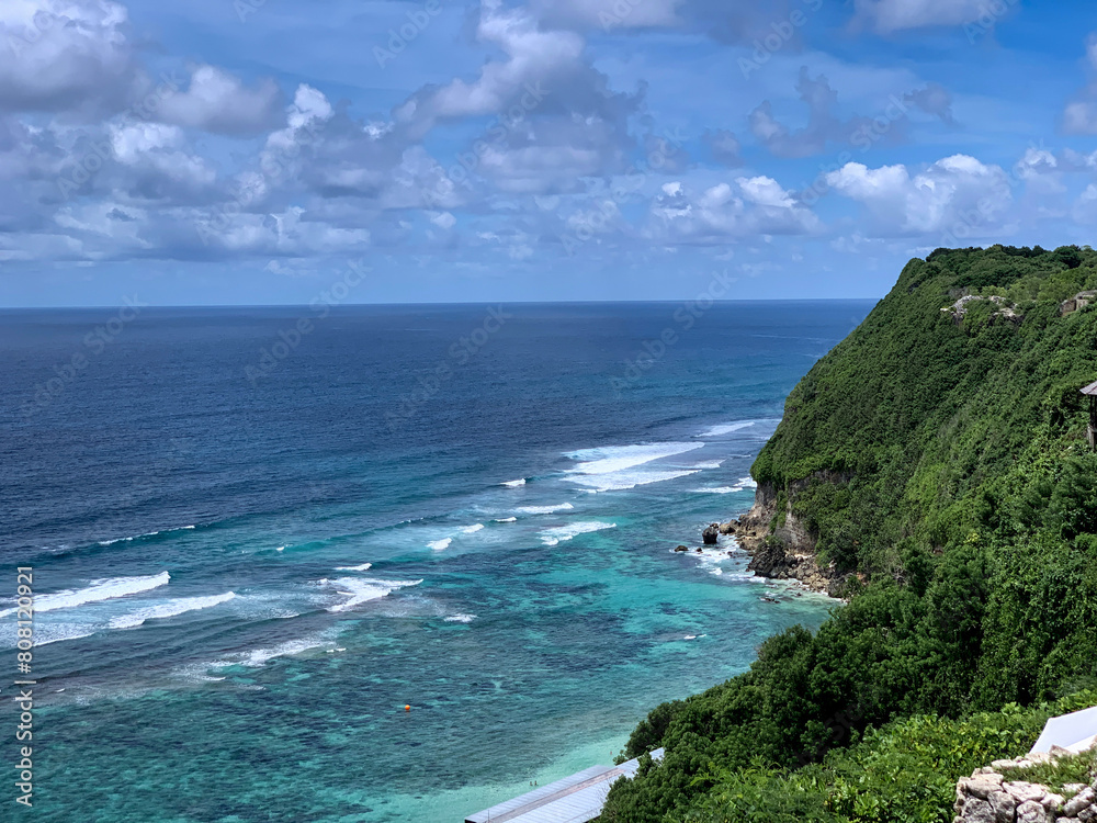 ocean view from Bali cliff ocean view from Bali cliff
