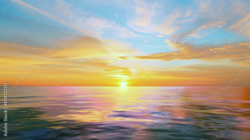 Sunset painting the sky with hues of orange, pink, and purple, signaling the end of summer day Sunset painting the sky with hues of orange, pink, and purple, signaling the end of summer day
