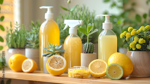 The cleaning power of lemons in a bottle.